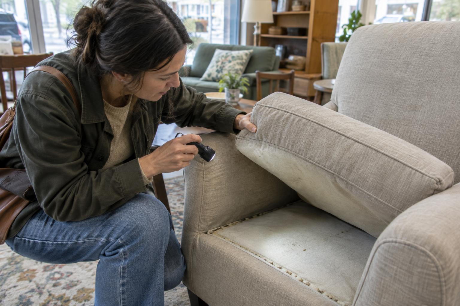 Buying Used Upholstered Furniture: How to Check for Odors, Stains, and Pests